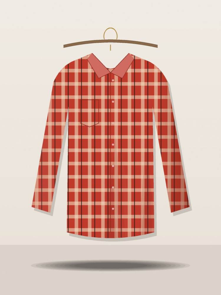Gamcha Check Shirt — Red