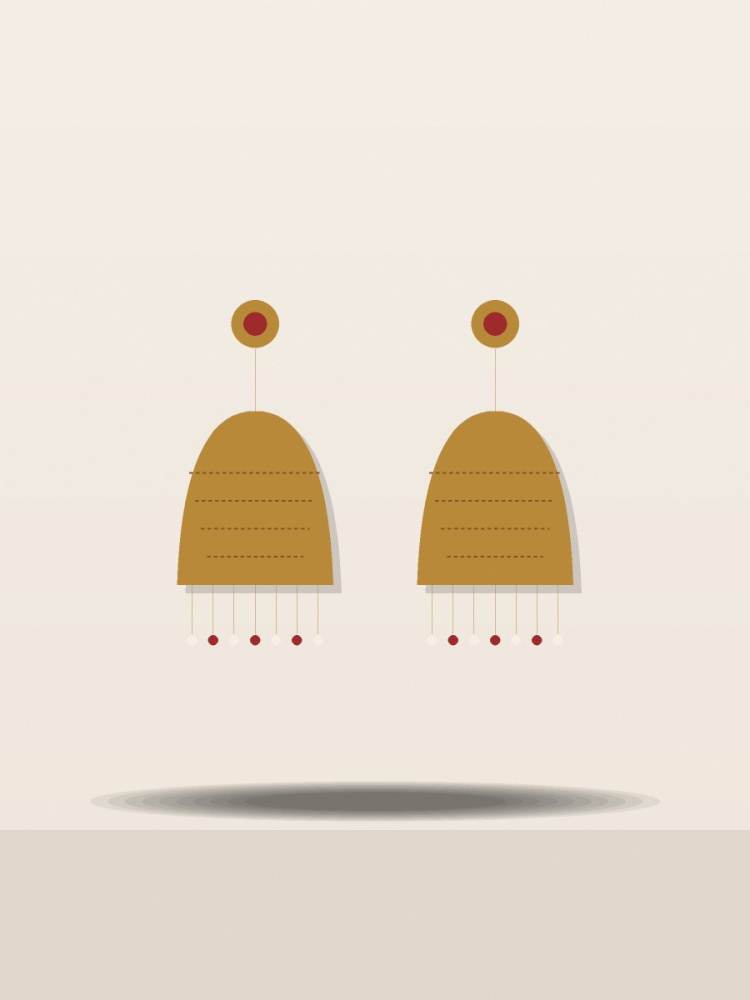 Oxidised Jhumka Earrings