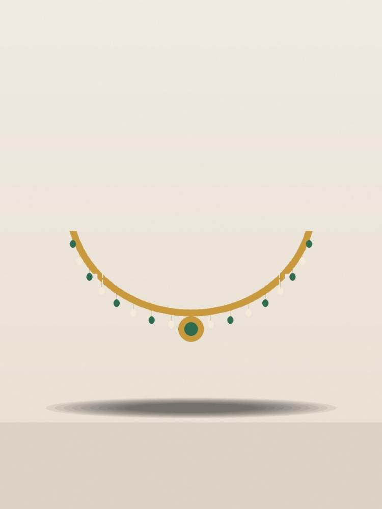 Gold-Tone Choker Set